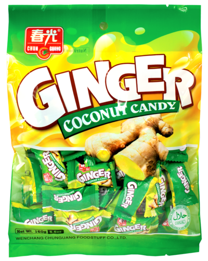 Chunguang Ginger Coconut Candy 160g Seasia Foods 0560