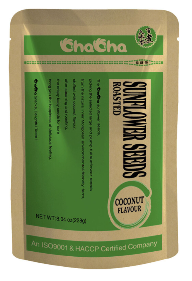 Cha Cha Roasted Sunflower Seeds Coconut Flavour 228g Seasia Foods