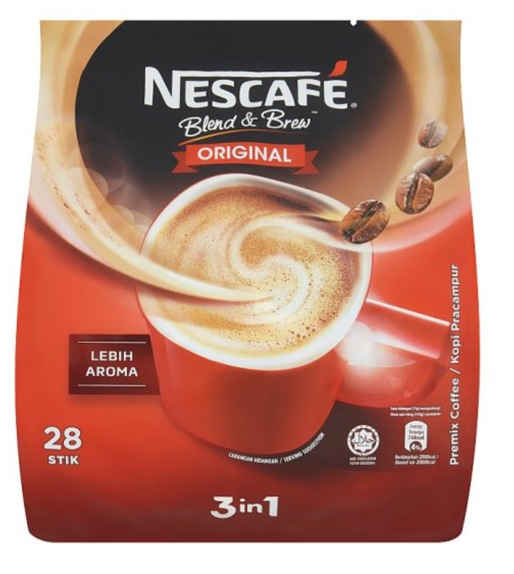 Nescafe 3 in 1 Regular Instant Coffee 48 Sticks